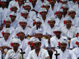 Buy Waiting for Start of Large Procession from Ubud Palace, Ubud, Indonesia at AllPosters.com