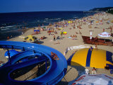 Beach Life on Baltic Coast, Miedzyzdroje, Zachodniopomorskie, Poland