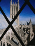 Buy Prom Tower of National Cathedral Through Window Bars, Washington Dc, USA at AllPosters.com