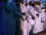 Buy Men Performing Dance, with Sticks, Abu Dhabi, United Arab Emirates at AllPosters.com