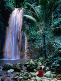 Buy Hot Mineral Waterfall in Diamond Botanical Garden, Soufriere, St. Lucia at AllPosters.com