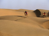 Buy Camel Drivers Crossing Sam Sand Dunes, Jaisalmer, India at AllPosters.com