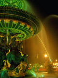 Buy Illuminated Fountain in Place De La Concorde, Paris, France at AllPosters.com