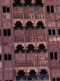 Traditional Balconies and Decorative Facade in Old Town, Jiddah, Saudi Arabia