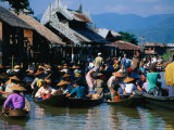Buy Floating Market on Lake Inle, Inle Lake, Shan State, Myanmar (Burma) at AllPosters.com