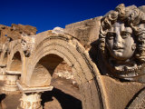 Gorgon Medusa Head on the Arches of the Severan Forum, Leptis Magna, Al Khums, Libya