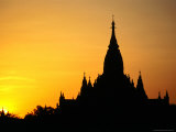 Buy Sunrise Behind Ananda Temple, Bagan, Mandalay, Myanmar (Burma) at AllPosters.com
