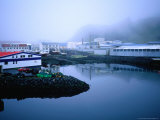 Buy View of the Harbour in Low Cloud on Heimaey Island, Iceland at AllPosters.com