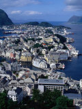 Buy Town from Kniven Overlook on Aksla Hill, Alesund, Norway at AllPosters.com