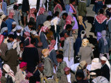 Villagers at Weekly Market of Manakha, Al-Mahwit Governorate, Yemen
