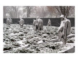 Korean War Memorial Snow Scene Photo 1