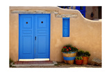 Buy Blue Door And Adobe Wall, Taos, NM at AllPosters.com