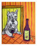 Schnauzer At The Wine Bar
