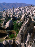Layers of Volcanic Tuff Near Goreme, Cappadocia, Turkey