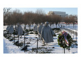 Buy Korean War Veterans Memorial Snow at AllPosters.com