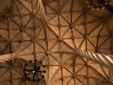 Ceiling Detail of 15th Century Lonja (Commodity and Silk Market), Valencia, Spain