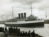 Coastal Steamer Ship Princess Marguerite Leaving Clydebank River, March 1925