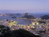 Botafogo and Sugarloaf Mountain from Corcovado, Rio de Janeiro, Brazil