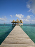 Buy Belize, Ambergris Caye, San Pedro, Ramons Village Resort Pier and Palapa at AllPosters.com