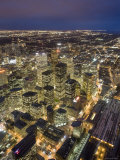 Downtown Toronto from CN Tower Skypod Observation Deck, Toronto, Ontario, Canada