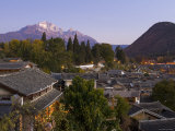 Yulong Xueshan Mountain and Old Town of Lijiang, Yunnan Province, China