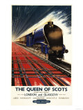 Great Britain - Queen of Scots Pullman Train British Railways Poster