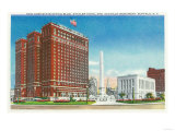 Buffalo, New York - NY State Office, Statler Hotel, McKinley Monument View