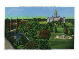 Buy Hartford, Connecticut - View of the State Capitol Grounds, Memorial Arch at AllPosters.com