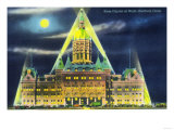 Buy Hartford, Connecticut - Exterior View of the State Capitol Building at Night at AllPosters.com