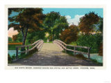 Concord, Massachusetts - Old North Bridge View of Minute Man Statue No. 2
