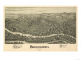 Buy Buckhannon, West Virginia - Panoramic Map at AllPosters.com