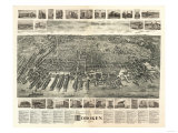 Hoboken, New Jersey - Panoramic Map