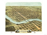 Buy Kankakee, Illinois - Panoramic Map at AllPosters.com