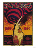 Barcelona, Spain - Soccer Promo Poster