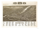 Buy Beloit, Wisconsin - Panoramic Map at AllPosters.com
