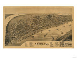 Buy Cairo, Illinois - Panoramic Map at AllPosters.com