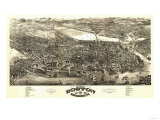 Buy Boston, Massachusetts - Panoramic Map at AllPosters.com