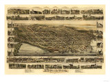 Buy Bristol, Rhode Island - Panoramic Map at AllPosters.com