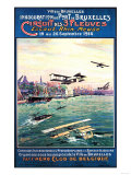 Brussels, Belgium - Cancelled Float Plane Promotional Poster