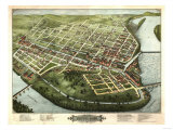 Buy Holyoke, Massachusetts - Panoramic Map at AllPosters.com