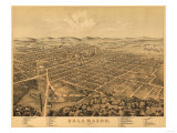 Buy Kalamazoo, Michigan - Panoramic Map at AllPosters.com