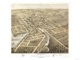 Buy Beaver Dam, Wisconsin - Panoramic Map at AllPosters.com