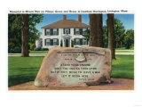 Lexington, MA - J. Harrington House, Village Green, Minute Men Memorial