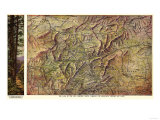 Buy Western North Carolina - Panoramic Map at AllPosters.com