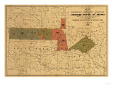 Former Limits of Cherokee "Nation of" Indians No.2 - Panoramic Map