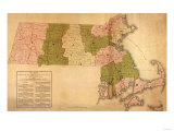 Massachusetts - Panoramic Map