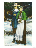 Plymouth, Massachusetts - Priscilla and John Alden Scene