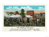 Lexington, MA - Representation of the Battle of Lexington, Capt. Parker Quote