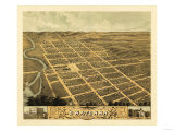 Buy Owatonna, Minnesota - Panoramic Map at AllPosters.com