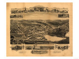 Oakdale, Massachusetts - Panoramic Map